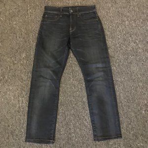 G-Star 3301 Deconstructed Skinny Dark Blue Jeans